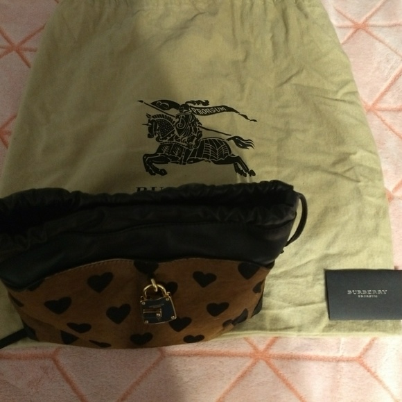 AVAILABLE⭐- Burberry Prorsum crush drawstring bag- read below - Picture 3 of 8
